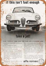 METAL SIGN - 1963 Alfa Romeo