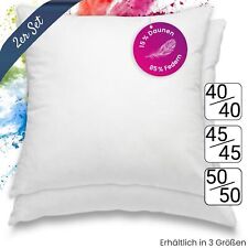 Set 2 cuscini in piuma premium