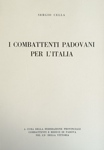 Cella sergio combattenti - cella,