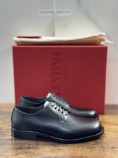 Valentino GARAVANI Stringata One Stud Pelle Nero Casual Scarpa Donna 36.5