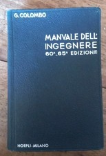 Libro. Manuale Dell' Ingegnere 60° - 65° Ed. 1933