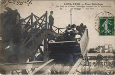 CPA LUNA PARK PARIS Roue