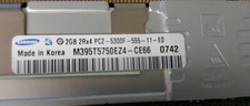 Samsung  PC2-5300F DDR2 Server RAM M395T5750EZ4-CE66 Memoria Server Lot 10x2GB 