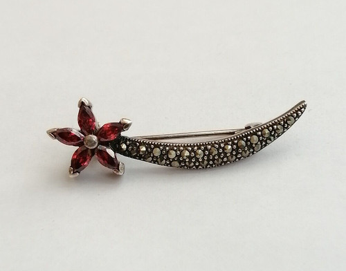 Spilla sciabola con fiore - , e