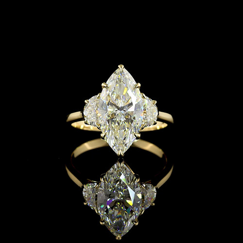 Anello fidanzamento con tre - fidanzamento,