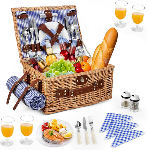 Cestino picnic vimini - cestino,