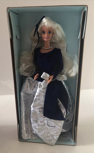 Vintage winter velvet barbie - "winter,