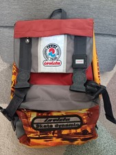 ZAINO INVICTA  SKATE DYNAMIC ROSSO GIALLO GRIGIOVINTAGE ANNI 80 90  2000 U583