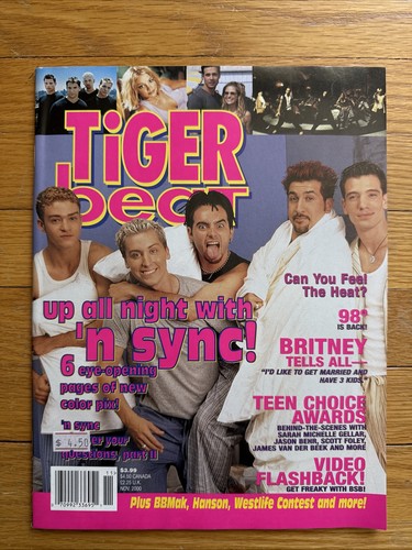 Tiger beat magazine august - tiger,