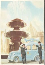 al111 cartolina il corpo dei vigili urbani di roma invia i migliori auguri