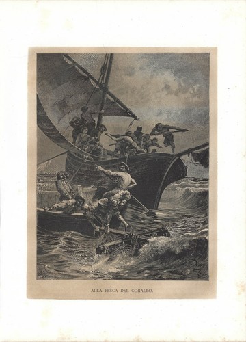 Stampa antica golfo - antica, di