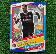 CARD TOPPS CHAMPIONS LEAGUE 2016/17 BESIKTAS BES13 QUARESMA CARTA 2017 ⚽️