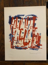 Autografato Consagra Pietro Fotolitografia Bolaffi Arte 1973