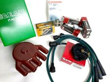 KIT ACCENSIONE A112 FIAT 127 PANDA 45 CALOTTA CAVI CONTATTI CANDELE CONDENSATORE
