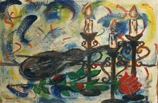 Dipinto ad olio espressionista