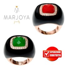 Anello quadrato con quarzo