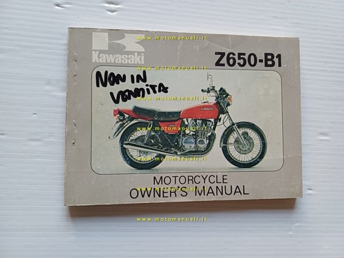 Kawasaki 650 1976 manuale - kawasaki,