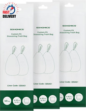 Sacchi Spazzatura, Sacchetti per Immondizia Con Manici a Cordoncino, 120 Pezzi