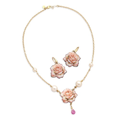 Parure rosa delicata gabriella - parure,