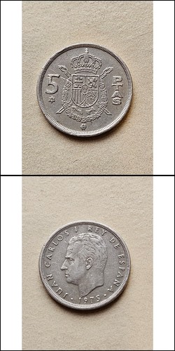 Moneta pesetas spagna 1975 - moneta,