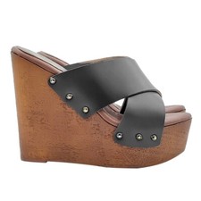 Zoccoli a zeppa con due fasce