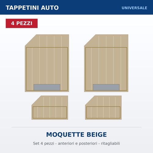Set tappetini auto - set,