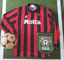 MILAN 1993-1994 Van Basten #9 Football SHIRT Lotto Maglia Calcio Vintage Motta