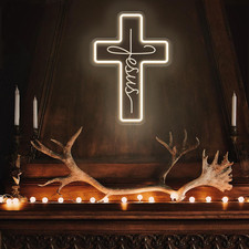 Jesus Cross Neon Sign LED Wall