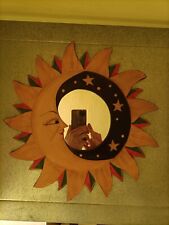 specchio tondo in legno