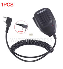 AURICOLARE per Ricetrasmittente Baofeng-CUFFIA Microfono altoparlante con CLIP