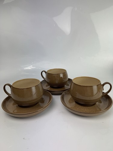 Denby pampas brown tea set - pampas,