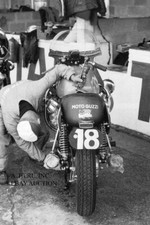 Moto Guzzi V7 Special 1970 Bol d'Or foto paddock Krajka fotografia moto