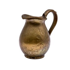 Brocca vintage ottone con - brocca, in