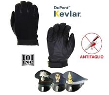 Guanti Antitaglio Kevlar Neoprene Neri INC101 221224 GPG IPS Polizia Guardie Giu