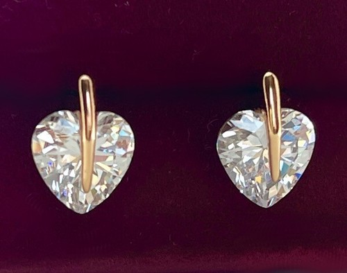Orecchini cuore lusso