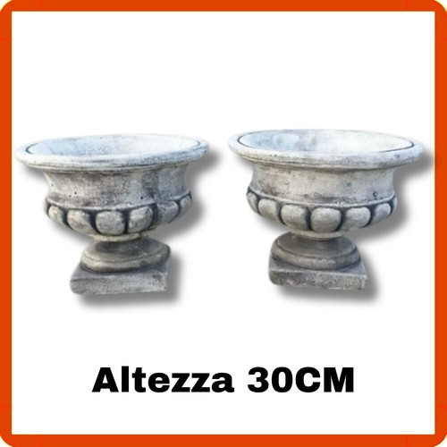 Coppia vasi vaso - in, cemento
