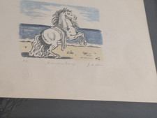 Litografia Giorgio De Chirico Cavallo Bianco