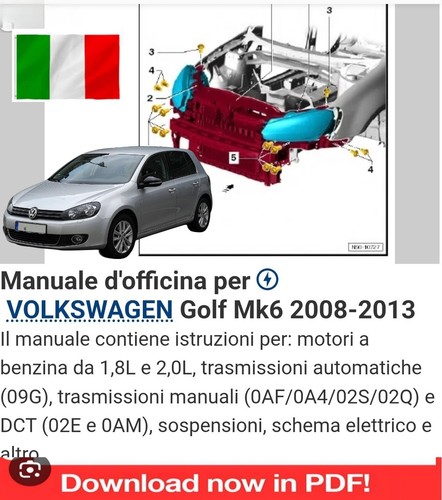 Manuale officina italiano - manuale, d'officina