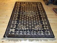 Antico tappeto orientale in lana realizzato in lana non tinta - Mongolia 