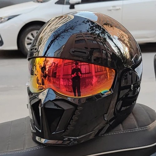 Casco moto retrò combinazione - casco,