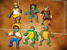 lotto 8 personaggi TURTLES tartarughe teenage mutant ninja TMNT giocattoli west