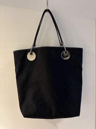 Borsa gucci tela nera - gucci, gg