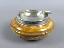 Posacenere marmo Pakistan metallo cromato portacenere collezione vintage anni 70