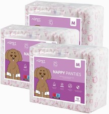 Pannolini Per Cani Femmine con Incontinenza, ciclo taglia Medium 30 Pezzi