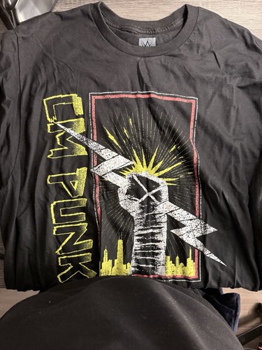 Wwe punk shirt size - wwe, t-shirt