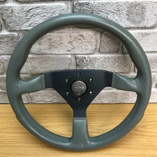 Volante in vera pelle nera