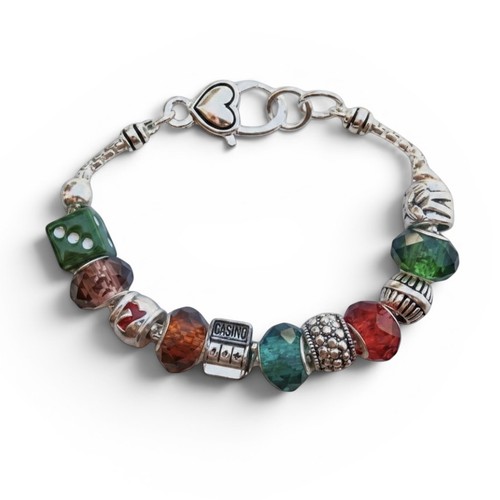 Bracciale charm casinò dadi - bracciale,