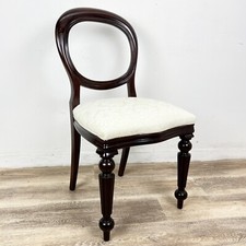 Sedia stile antica inglese 800 vittoriano in legno di mogano d' antiquariato 