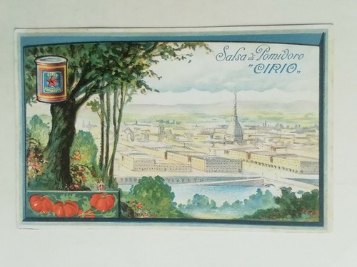 Cartolina pubblicitaria cirio - cartolina,