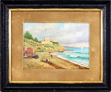 Dipinto olio su compensato Oscar RICCIARDI (1864-1935)